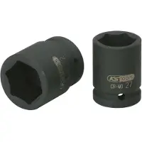 Ks Tools 515.1397, Punta de impacto, color , 2 unidades, 3/4", métrica/imperial, 44,58 mm