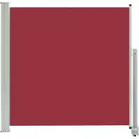 Syfax Toldo lateral retráctil de jardín rojo 160x300 cm
