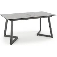 Halmar Mesa extensible Tiziano - gris / gris oscuro