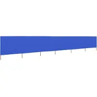 Syfax Paravientos de playa de 6 paneles tela azul celeste 800x160 cm