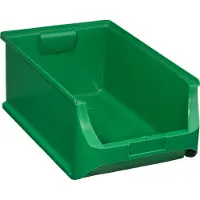 Allit 456219, caja de almacenamiento transparente ProfiPlus, modelo 5, fabricada en polipropileno (PP), color verde