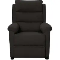 Syfax Sillón de masaje de tela negro