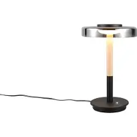 TRIO Lámpara de mesa LED Celeste, metal/vidrio, regulable