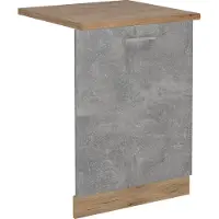 Vicco Panel frontal del lavavajillas R-Line Hormigón 60 cm , ET Roble, Model 55050