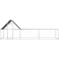Syfax Gallinero acero galvanizado 6x2x2 m