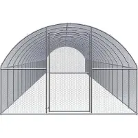 vidaXL - Gallinero para exteriores, 3x20x2 metros, acero galvanizado