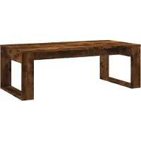 Syfax Mesa de centro madera de ingeniería roble ahumado 102x50x35 cm