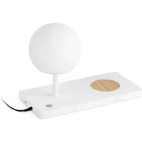 Faro Lámpara de mesa NIKO, color blanco, con difusor de policarbonato. Fabricante: Barcelona