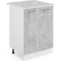 Vicco Mueble bajo de cocina R-Line Hormigón 60 cm , ET Mármol, Model 30236