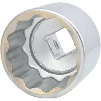 Ks Tools , llave de vaso de 1 pulgada, de 12 caras, corta, 65 mm (911.1061)
