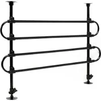 Wiltec Barrera para perros para automóvil, modelo A, de . Altura: 60-117 cm. Ancho: 82-140 cm. Altura ajustable de forma continua. Barrera divisoria de uso universal para el maletero