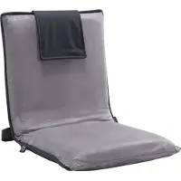 Vevor Silla de meditación , con 6 ajustes de altura, silla plegable tipo sofá para leer, ver televisión y jugar, adecuada para adultos y jóvenes, color gris