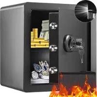 Vevor VEVOR: Caja fuerte de seguridad para documentos, caja fuerte para dinero, caja fuerte de pared, 1,8 pies cúbicos, para oficina