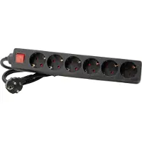 Kopp 120915006, 1,4 m, Interior, Tipo F, , Rojo, 6 enchufes de corriente alterna, 16 A