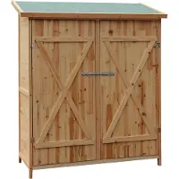 Wiltec Caseta de jardín XXL de madera, armario para herramientas de jardín, incluye material de montaje. Caseta de jardín para almacenamiento, cobertizo para herramientas, armario para herramientas