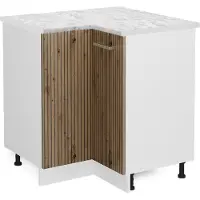 Vicco Armario de esquina R-Line Roble artesanal 75.6 cm , ET Mármol, Model 49235
