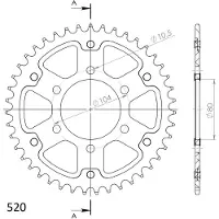 Supersprox Corona Trasera Stealth 43d Rst478x43gld