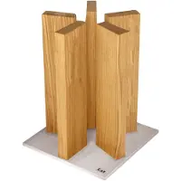 Kai Stonehenge soporte de cuchillos magnético, acero inoxidable/madera de roble, STH-3