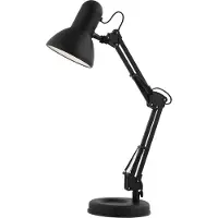 Globo Lámpara de mesa Famous con 3 articulaciones, negro