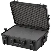 PLASTICA PANARO Maletín MAX 505S, impermeable y resistente al polvo, de color , que incluye insertos de espuma con corte en forma de cubos para una personalización individual. Grado de protección IP 67