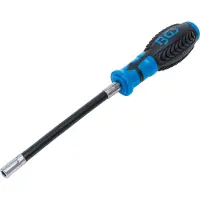 Bgs 7826: Destornillador flexible de cabeza hexagonal, longitud 280 mm, 6 mm