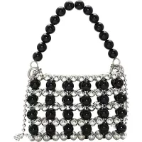 Koosh Bolso de mano negro / plata
