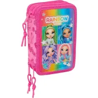 Safta Estuche Triple Filled Rainbow High Shine 36 Piezas