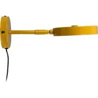 Dyberg Larsen Aplique de pared LED Starlight de , amarillo, Ø 14 cm, atenuable.