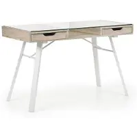 Halmar Silla PC modelo B-33 - acabado sonoma oscuro / blanco