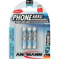 Ansmann Pila Recargable 1x3 Maxe Nimh Micro Aaa Dect Phone 800mah