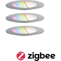 Paulmann Plug & Shine: Juego de 3 focos LED empotrables para suelo