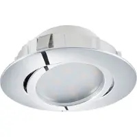 Eglo Pineda, foco empotrable, bombillas no reemplazables, LED, 6 W, 3000 K, cromo
