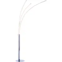 JUST LIGHT Lámpara de pie LED Leuchten Direkt Maja, cromada