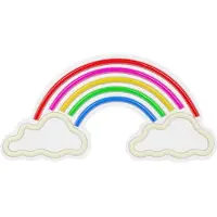 Forever Luz Led Decorativa Arcoíris Sobre Nubes Fpne32