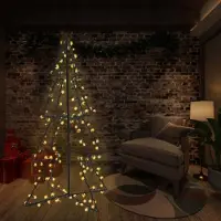 The Living Store El árbol de Navidad "Living Store", con forma de cono, con 240 luces LED, para uso interior y exterior, de 115x150 cm