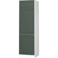Vicco Armario para frigorífico empotrado Fame-Line Verde dorado Casa de campo 60 cm, Model 37981