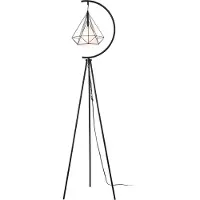Lux.pro Lámpara de pie "Austell", 1 bombilla E27, metal, 171 cm, color /blanco