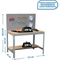 Simonwork (bancos De Trabajo) Banco De Trabajo Bt2 1445x1210x610 Mm