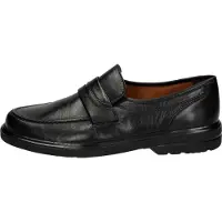 Sioux Zapatillas de casa 'Slipper Herren 28950 Echtleder in schwarz' negro