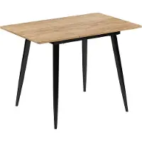 Vicco Mesa de comedor Beaver Roble dorado/Negro 80-110 x 70 cm Extensible, Model 51773