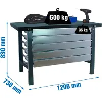 Simonwork (bancos De Trabajo) Banco De Trabajo Bt6 5box 830x1200x730 Mm