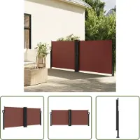 The Living Store Toldo enrollable "Living Store" para fachada, color marrón, dimensiones 100 x 600 cm