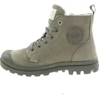 Palladium Botines con cordones 'Pampa' gris / gris oscuro