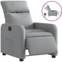 Sonstiges Sillón reclinable eléctrico tela gris claro