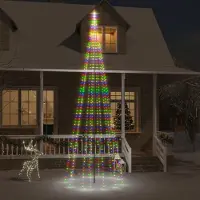 The Living Store El árbol de Navidad LED "Living Store" para mástil, multicolor, con 732 LEDs, 500 cm
