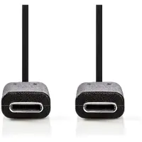 Nedis Ccgb64700bk30 Cable Usb 3.2 Gen 1 Usb-c M-usb-c M 4k A 5 Gb/s Niquelado 3 M 60w 60hz