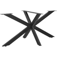 En.casa Estructura de acero para mesa, modelo "Oberau", apta para mesas de comedor o escritorios. Dimensiones: 85 x 85 x 71 cm. Color: