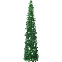 The Living Store El Living Store: Árbol de Navidad artificial, color verde, tamaño 150 cm, material: PET