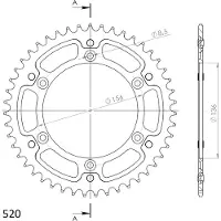 Supersprox Corona Trasera Stealth 47d Rst1512x47blu