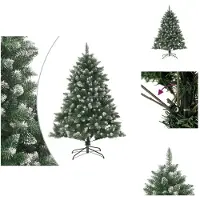 vidaXL Árbol de Navidad artificial con soporte, 120 cm, PVC - Árboles de Navidad
